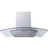 70cm Curved Glass Hood Stainless Steel - DOMCH70CVGLSS
