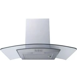 70cm Curved Glass Hood Stainless Steel - DOMCH70CVGLSS