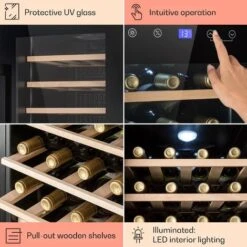 Klarstein Barossa 29 Uno Wine Refrigerator 1 Zone 88 Litres / 28 Bottles Touch Display -Home Appliances Store 96890184 5