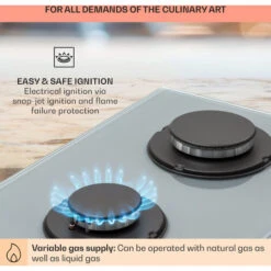 Klarstein Firetale Gas Hob 2-Burner Aluminium Burner Natural Gas/Propane Incl. Hose And Pressure Reducer -Home Appliances Store 97224695 5