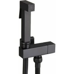 Toilet Spray Kit, Black Brass Hand Held Bidet Sprayer Bidet Sprayer Wall Mounted Toilet Sprayer Complete Kit G1/2