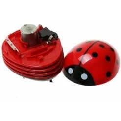 Moon-Mini Electric Tabletop Vacuum Cleaner, Mini Handheld Dust Collector Ladybug Shape Desk Vacuum Cleaner -Home Appliances Store 99516679 3